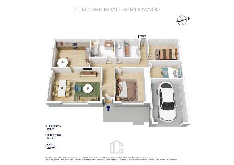 Floorplan of Homely house listing, 11 Moore Road, Springwood NSW 2777