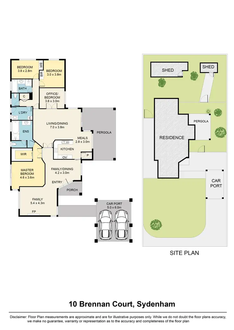 Floorplan of Homely house listing, 10 Brennan Court, Sydenham VIC 3037