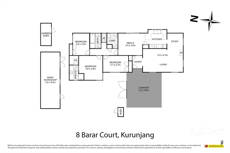 Floorplan of Homely house listing, 8 Barar Court, Kurunjang VIC 3337