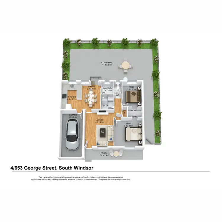 Floorplan of Homely villa listing, 4/653 George Street, South Windsor NSW 2756
