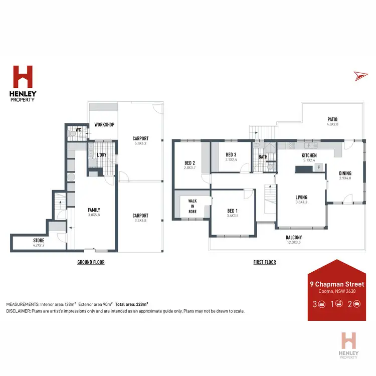 Floorplan of Homely house listing, 9 Chapman Street, Cooma NSW 2630