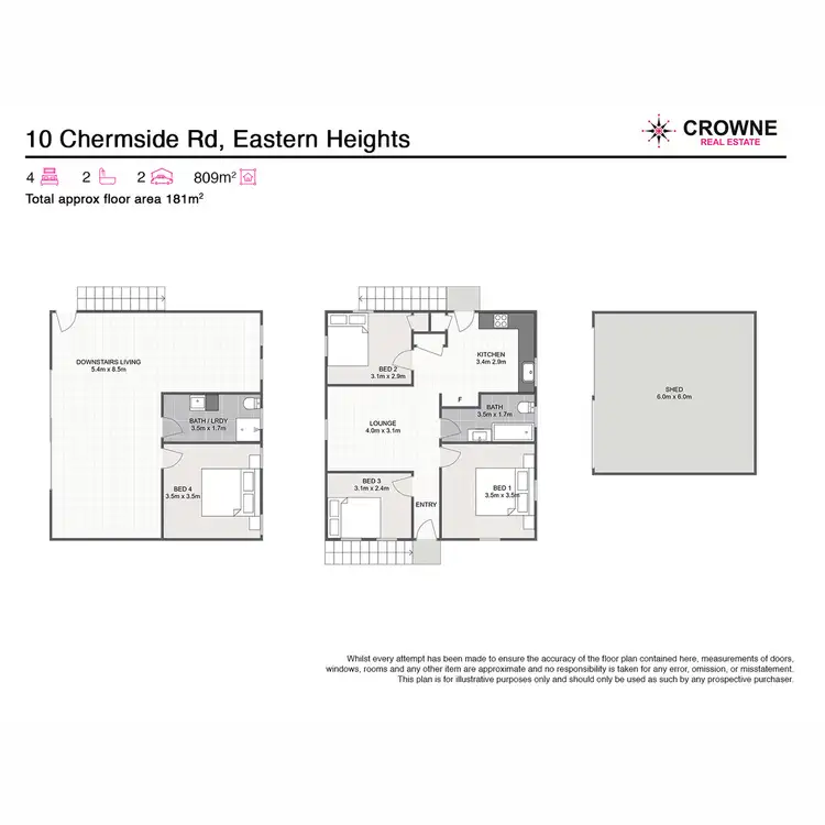 Floorplan of Homely house listing, 10 Chermside Road, Eastern Heights QLD 4305