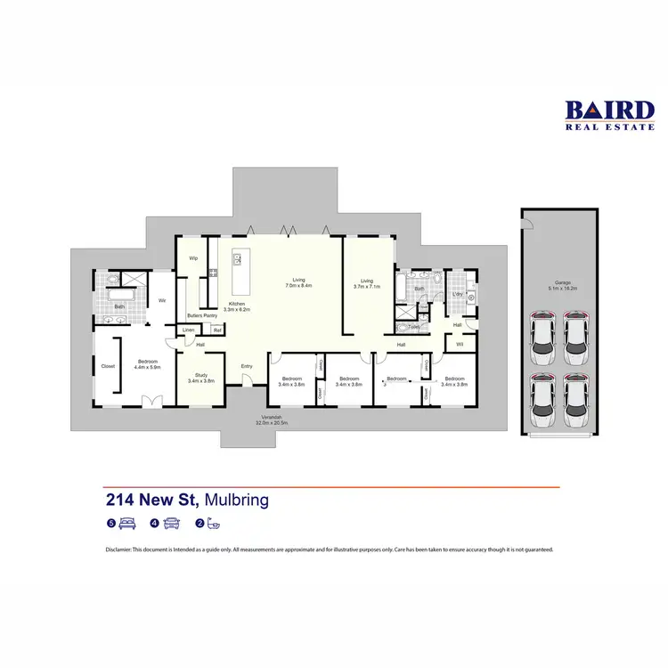 Floorplan of Homely rural property listing, 214 New Street, Mulbring NSW 2323