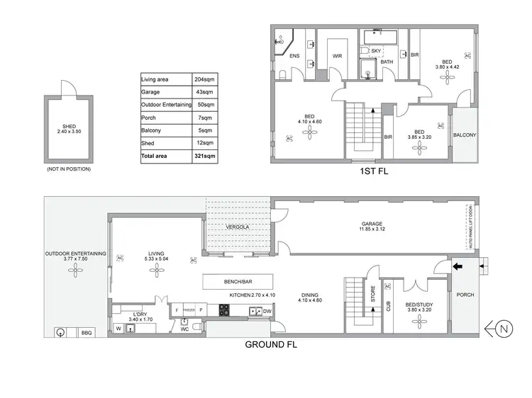 Floorplan of Homely house listing, 13 Edsall Street, Norwood SA 5067