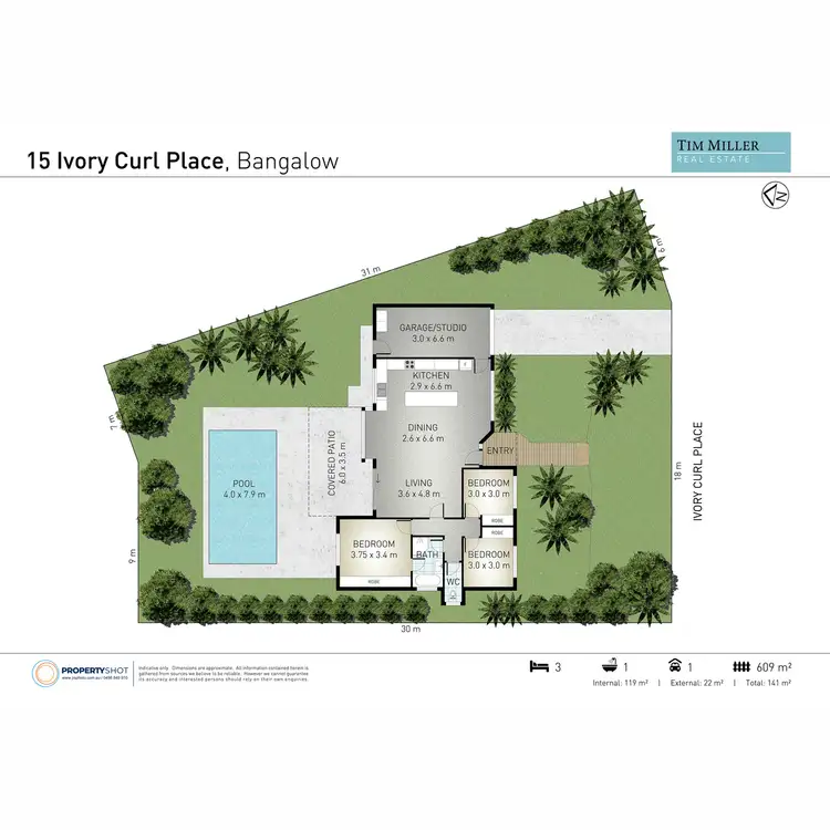 Floorplan of Homely house listing, 15 Ivory Curl Place, Bangalow NSW 2479