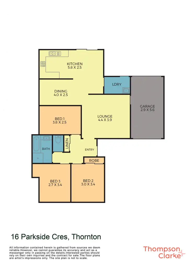 Floorplan of Homely house listing, 16 Parkside Crescent, Thornton NSW 2322