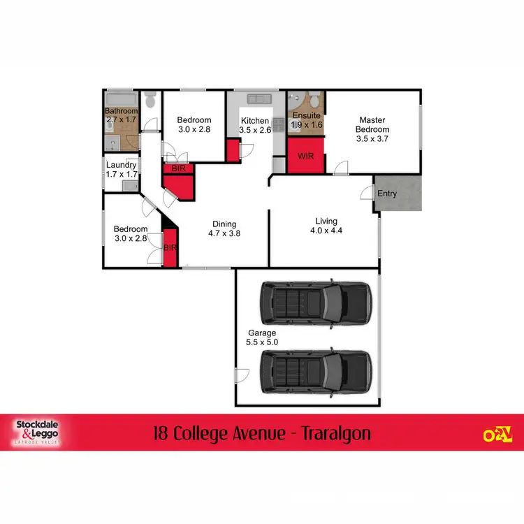 Floorplan of Homely house listing, 18 College Avenue, Traralgon VIC 3844