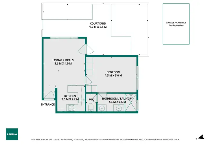 Floorplan of Homely apartment listing, 1/9 The Grove, Coburg VIC 3058