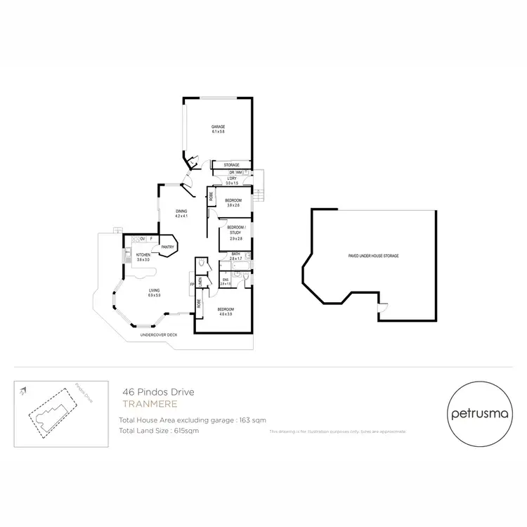 Floorplan of Homely house listing, 46 Pindos Drive, Tranmere TAS 7018