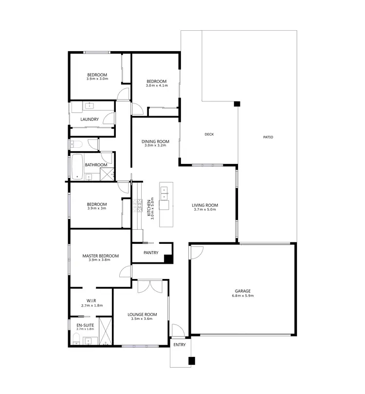 Floorplan of Homely house listing, 7 Canon Street, Leneva VIC 3691
