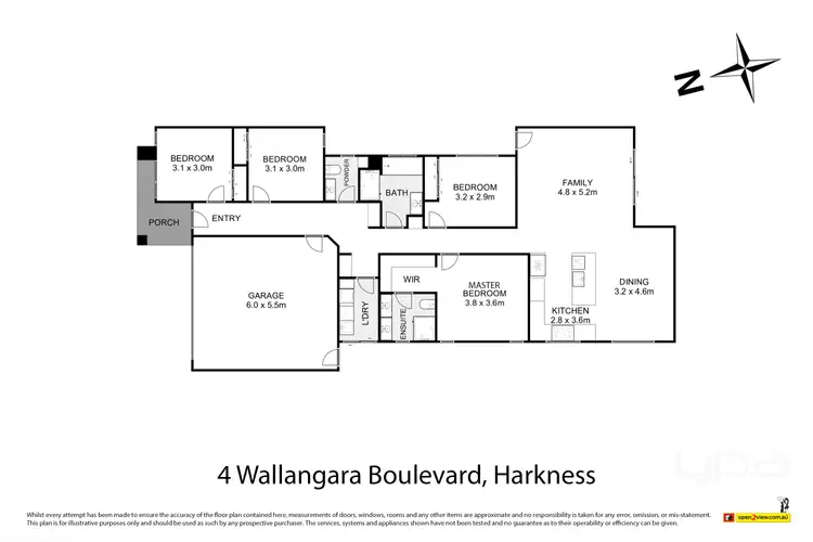 Floorplan of Homely house listing, 4 Wallangara Boulevard, Harkness VIC 3337