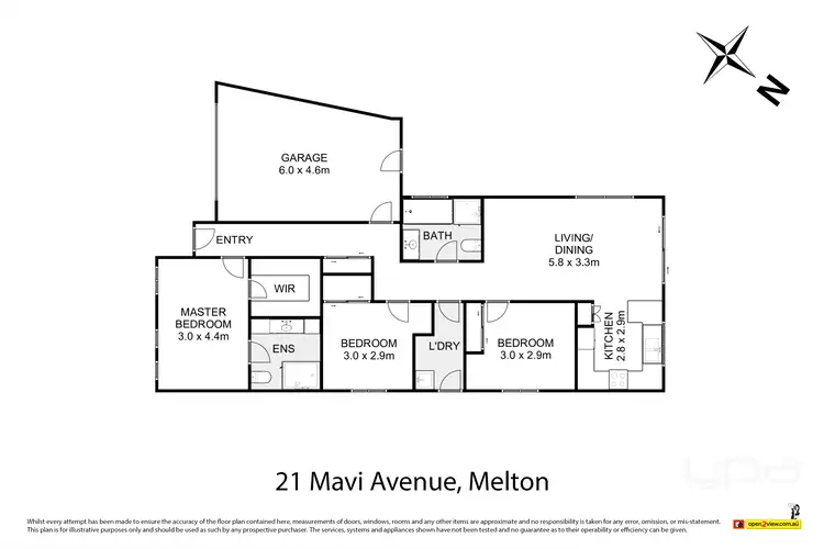 Floorplan of Homely house listing, 21 Mavi Avenue, Melton VIC 3337