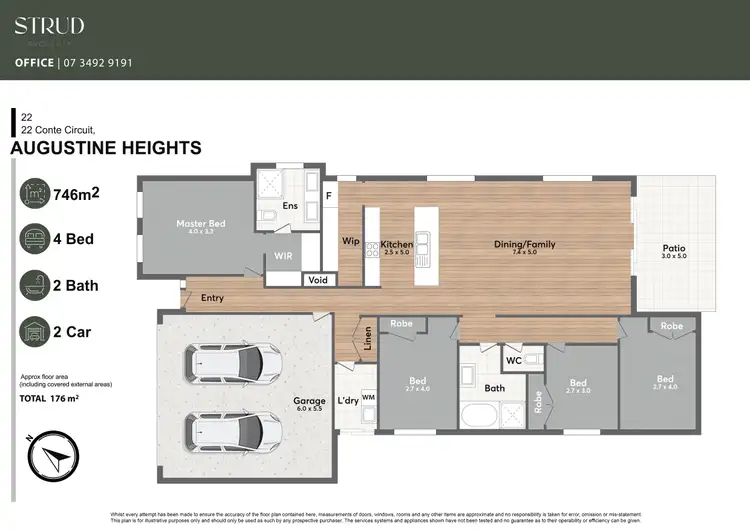 Floorplan of Homely house listing, 22 Conte Circuit, Augustine Heights QLD 4300