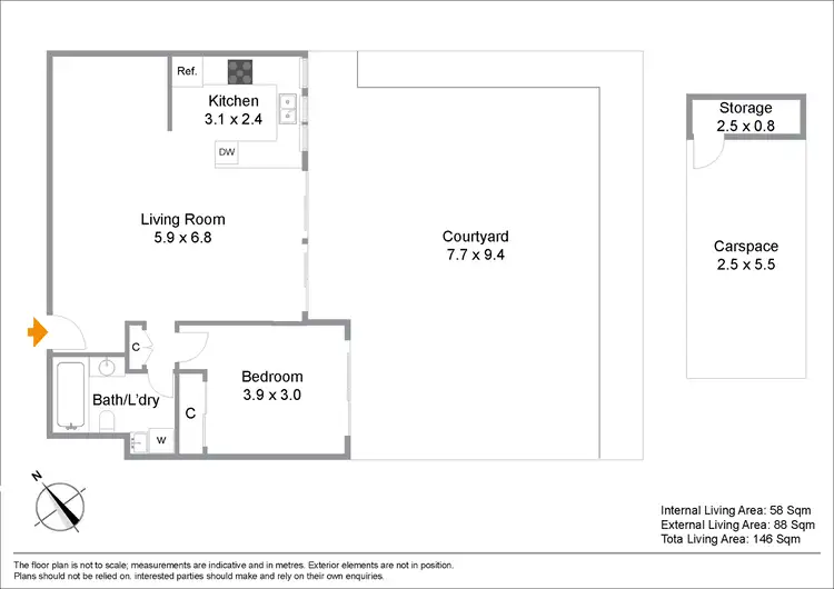 Floorplan of Homely unit listing, 113/82 Alfred Street, Fortitude Valley QLD 4006
