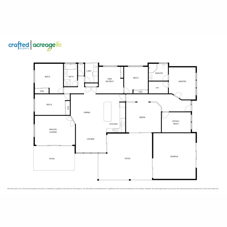 Floorplan of Homely rural property listing, 38 Overlander Court, Flagstone QLD 4280