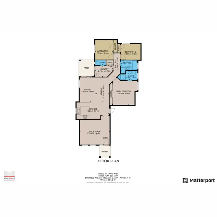 Floorplan of Homely house listing, 43 Jacqueline Street, Ashfield WA 6054