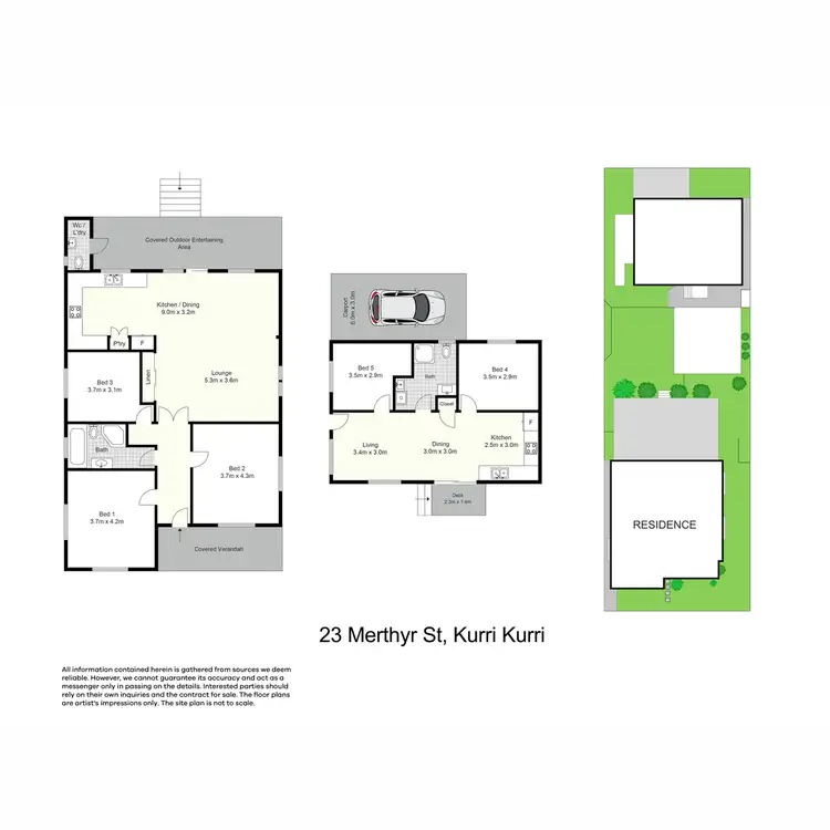 Floorplan of Homely house listing, 23 Merthyr Street, Kurri Kurri NSW 2327