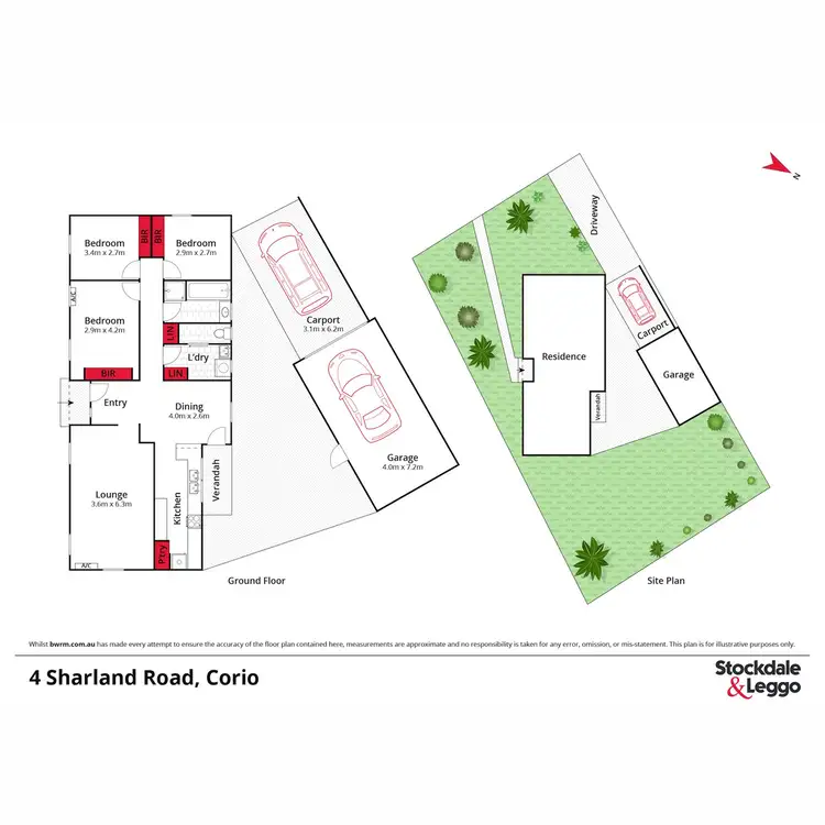 Floorplan of Homely house listing, 4 Sharland Road, Corio VIC 3214