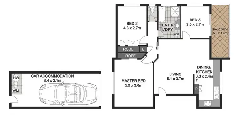 Floorplan of Homely apartment listing, 3/11 Ada Street, Taringa QLD 4068
