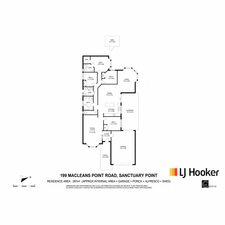 Floorplan of Homely house listing, 199 Macleans Point Road, Sanctuary Point NSW 2540