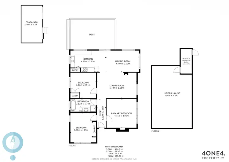 Floorplan of Homely house listing, 24 Sixth Avenue, West Moonah TAS 7009