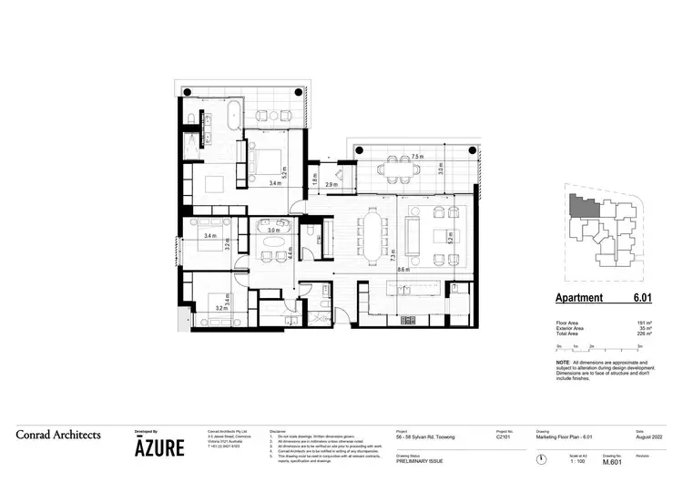 Floorplan of Homely apartment listing, 1 Earle Lane, Toowong QLD 4066
