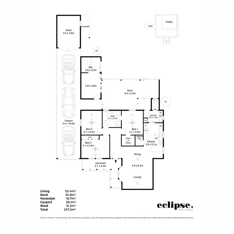 Floorplan of Homely house listing, 12 Benalla Street, Brahma Lodge SA 5109