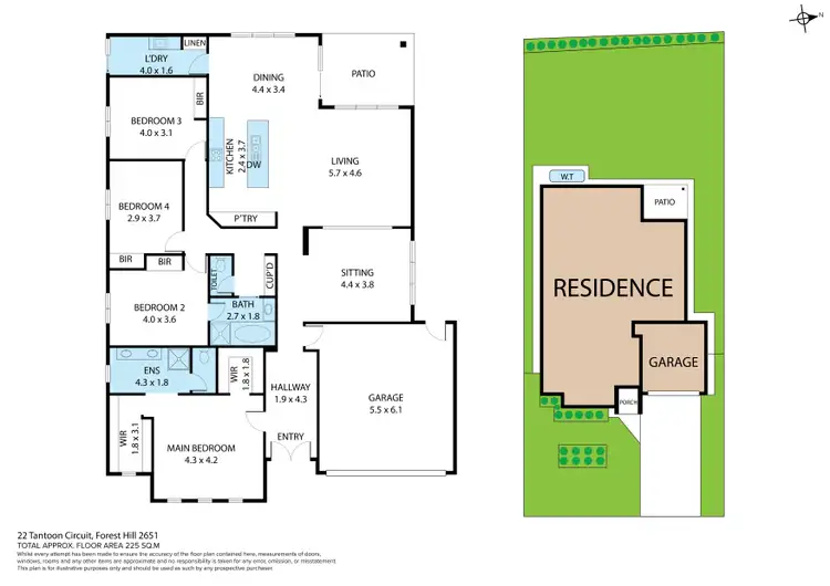 Floorplan of Homely house listing, 22 Tantoon Circuit, Forest Hill NSW 2651