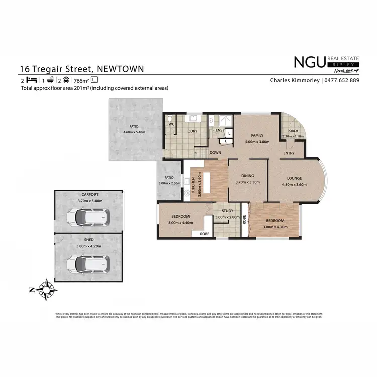 Floorplan of Homely house listing, 16 Tregair Street, Newtown QLD 4305