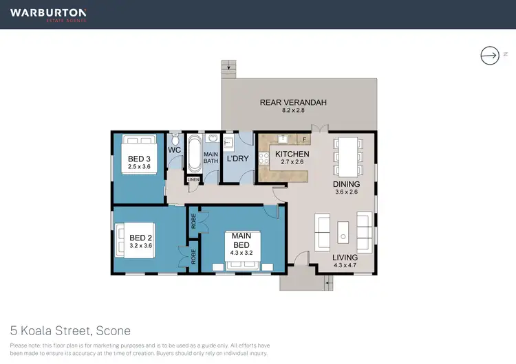 Floorplan of Homely house listing, 5 Koala Street, Scone NSW 2337