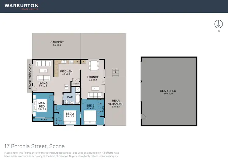 Floorplan of Homely house listing, 17 Boronia Street, Scone NSW 2337