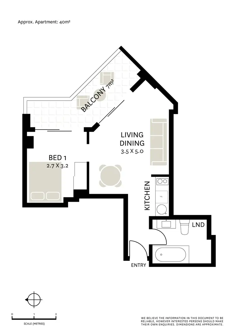 Floorplan of Homely apartment listing, 47/220 Goulburn Street, Darlinghurst NSW 2010