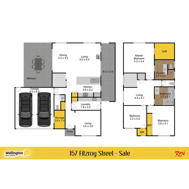 Floorplan of Homely house listing, 157 Fitzroy Street, Sale VIC 3850