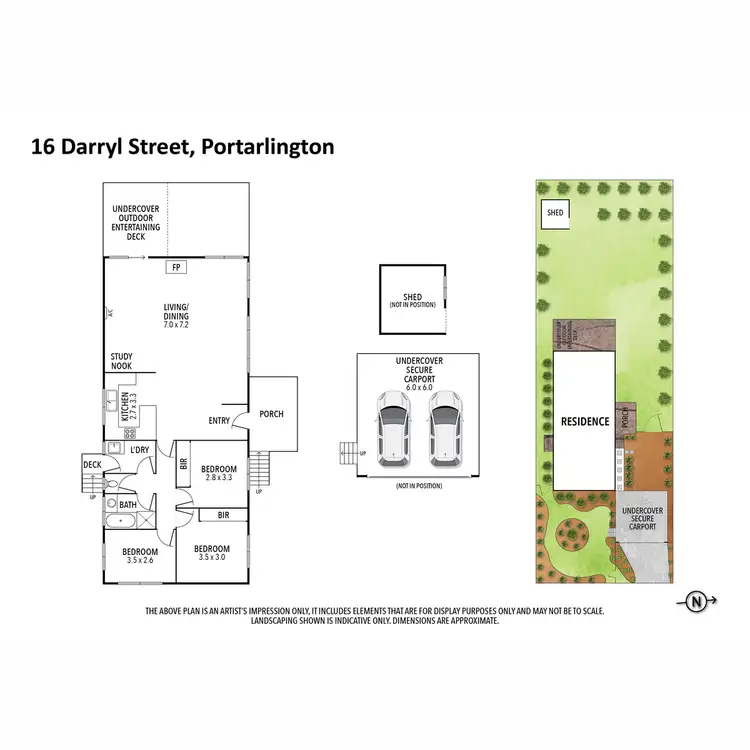 Floorplan of Homely house listing, 16 Darryl Street, Portarlington VIC 3223