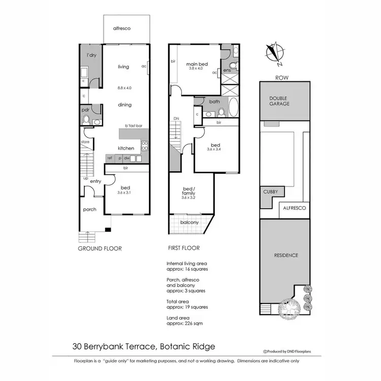 Floorplan of Homely townhouse listing, 30 Berrybank Terrace, Botanic Ridge VIC 3977