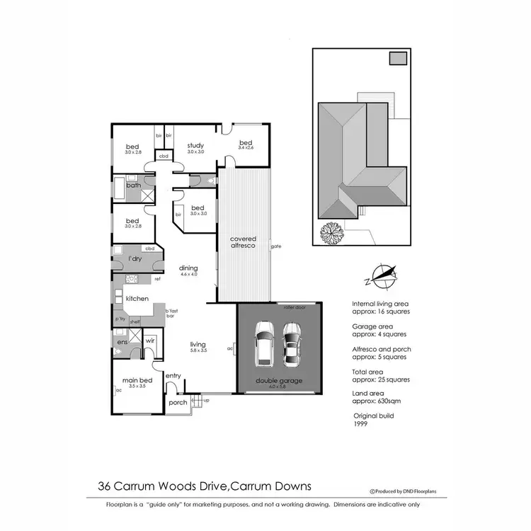 Floorplan of Homely house listing, 36 Carrum Woods Drive, Carrum Downs VIC 3201