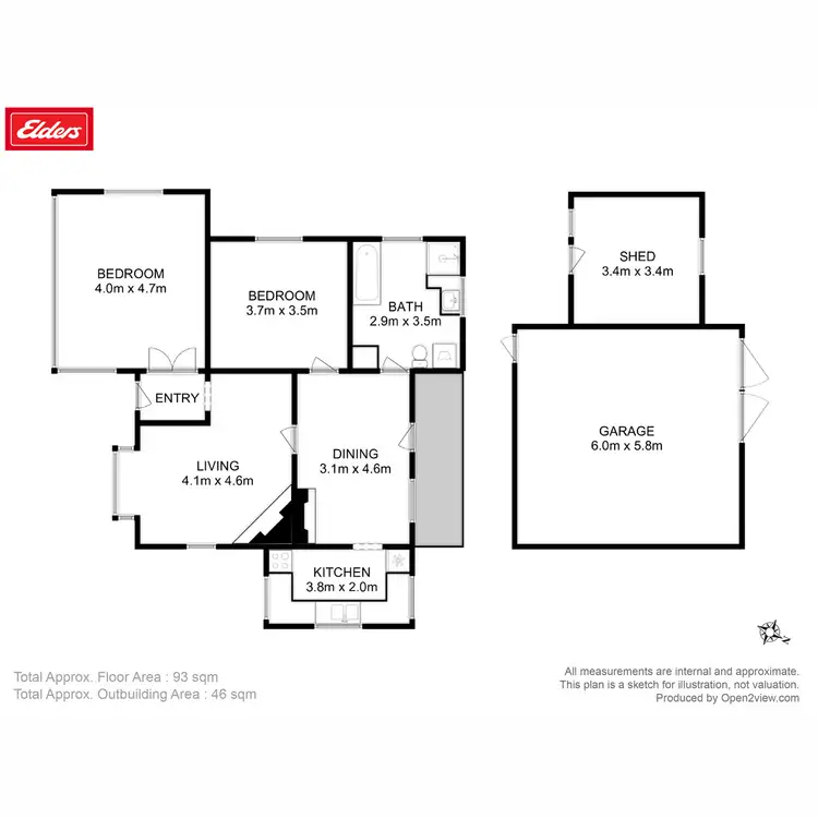 Floorplan of Homely house listing, 23 Franklin Street, Swansea TAS 7190