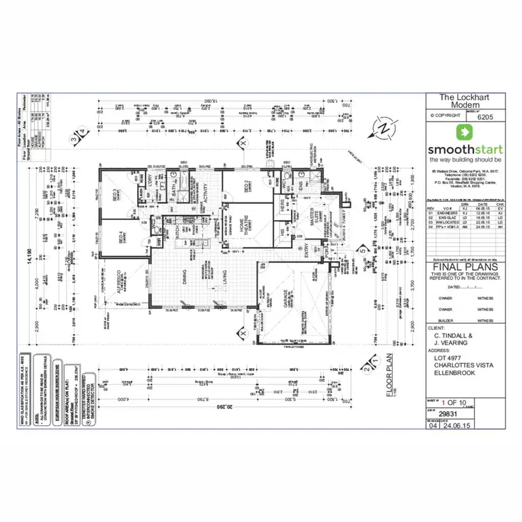 Floorplan of Homely house listing, 4 Charlottes Vista, Ellenbrook WA 6069