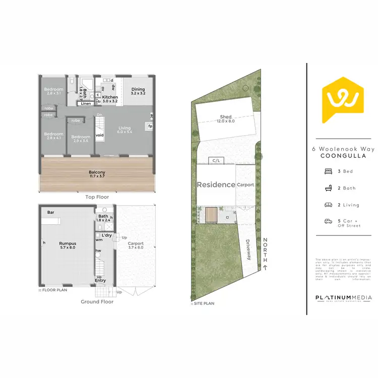Floorplan of Homely house listing, 6 Woolenook Way, Coongulla VIC 3860
