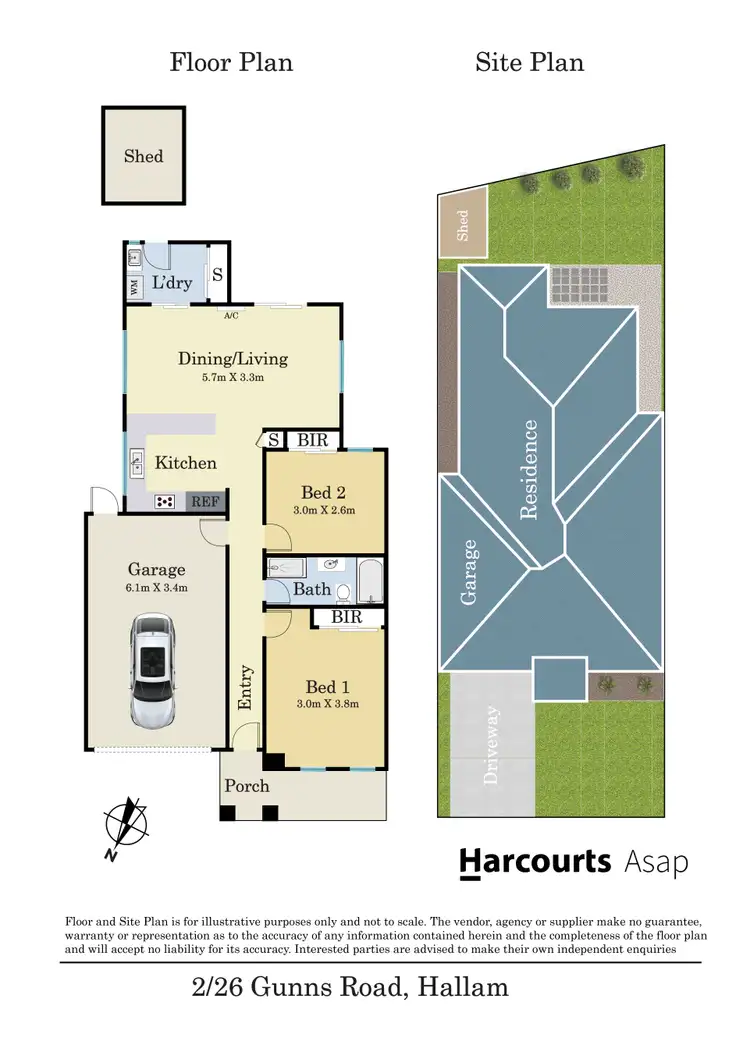 Floorplan of Homely house listing, 2/26 Gunns Road, Hallam VIC 3803
