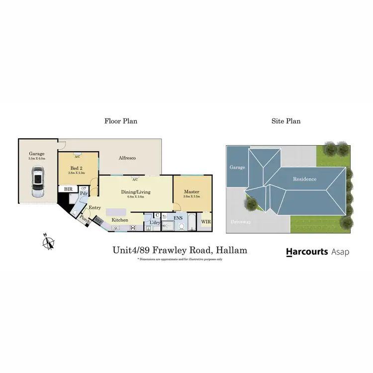 Floorplan of Homely unit listing, 4/89 Frawley Road, Hallam VIC 3803
