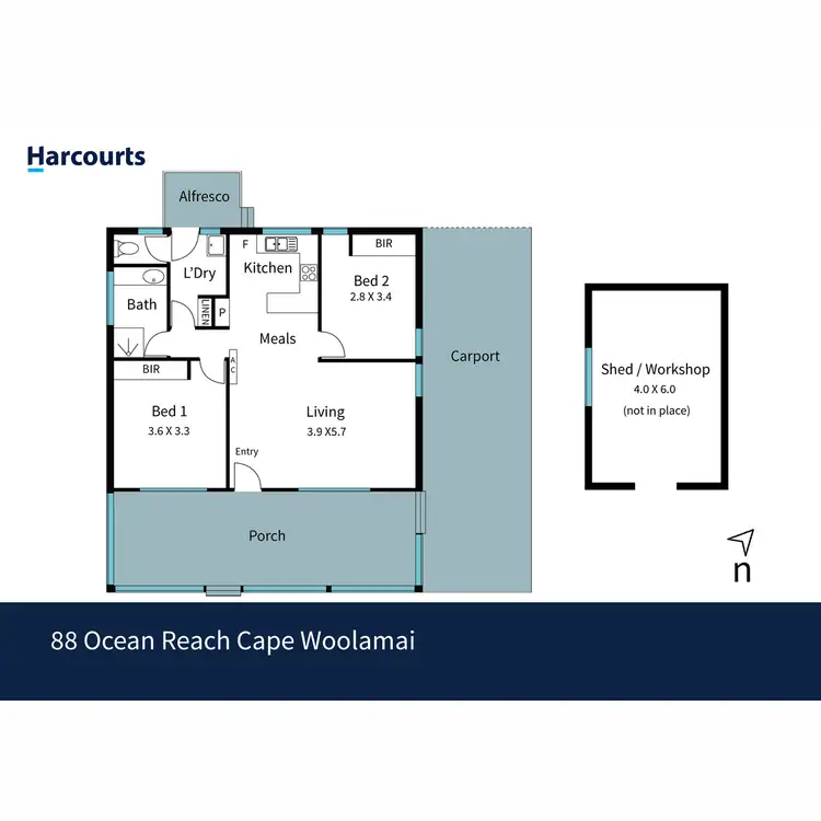 Floorplan of Homely house listing, 88 Ocean Reach, Cape Woolamai VIC 3925