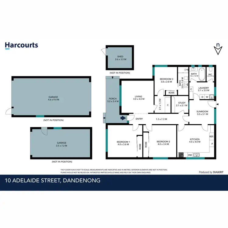 Floorplan of Homely house listing, 10 Adelaide Street, Dandenong VIC 3175
