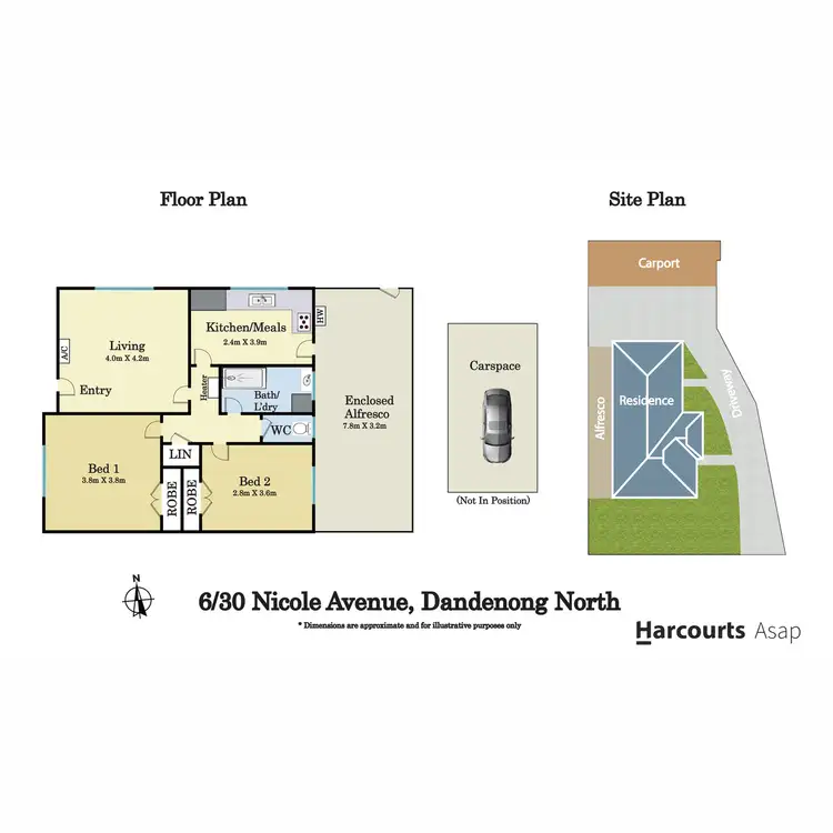 Floorplan of Homely unit listing, 6/30-32 Nicole Avenue, Dandenong North VIC 3175