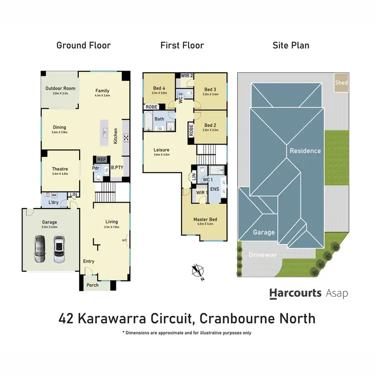 Floorplan of Homely house listing, 42 Karawarra Circuit, Cranbourne North VIC 3977