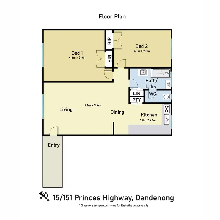 Floorplan of Homely apartment listing, 15/151 Princes Highway, Dandenong VIC 3175