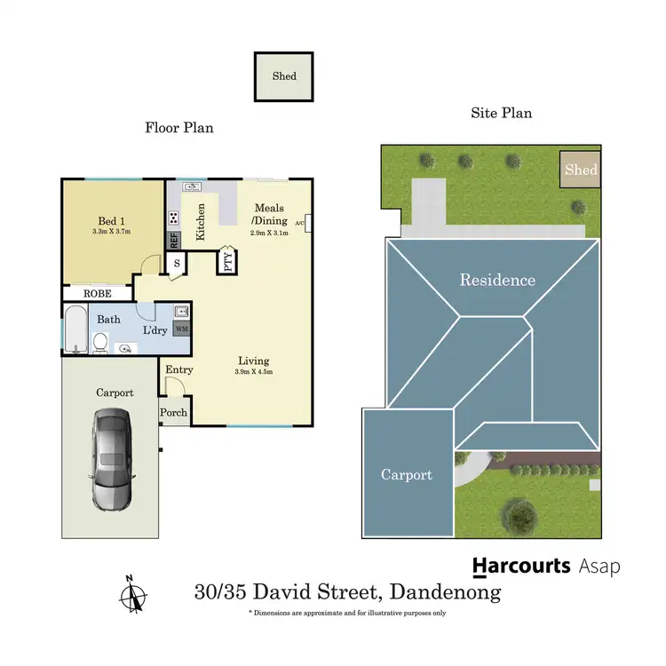 Floorplan of Homely unit listing, 30/35 David Street, Dandenong VIC 3175