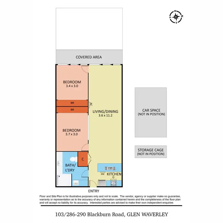 Floorplan of Homely apartment listing, 103/286-290 Blackburn Road, Glen Waverley VIC 3150