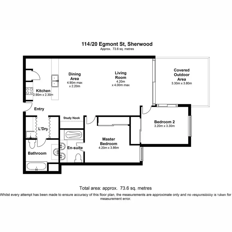 Floorplan of Homely unit listing, 114/20 Egmont Street, Sherwood QLD 4075