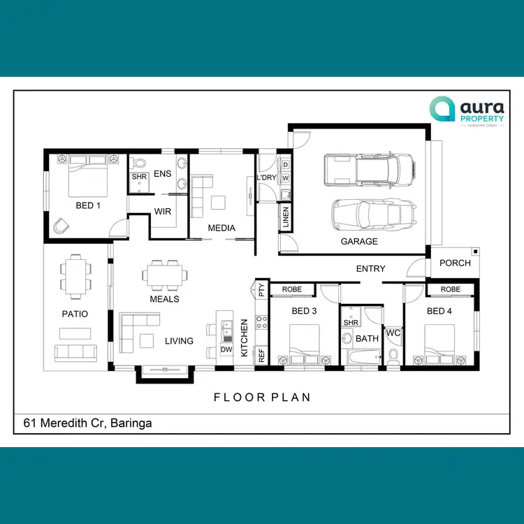 Floorplan of Homely house listing, 61 Meredith Crescent, Baringa QLD 4551